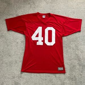 VKM Red/White #40 Football Jersey Sz. XL
